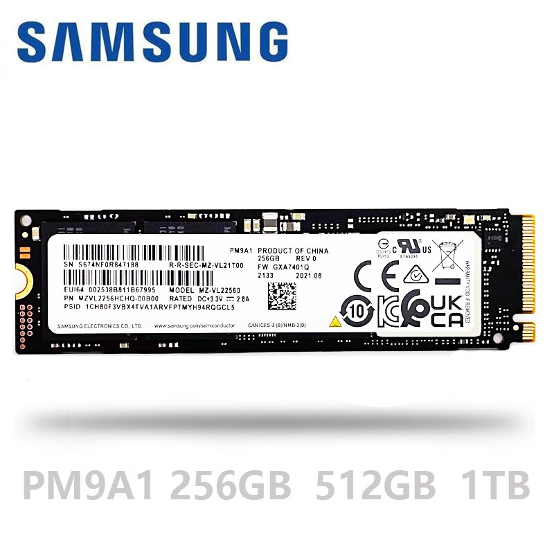 Ｚ PM9A1 SSD M.2 256GB 512GB 1TB 2TB nvme pcie 4...